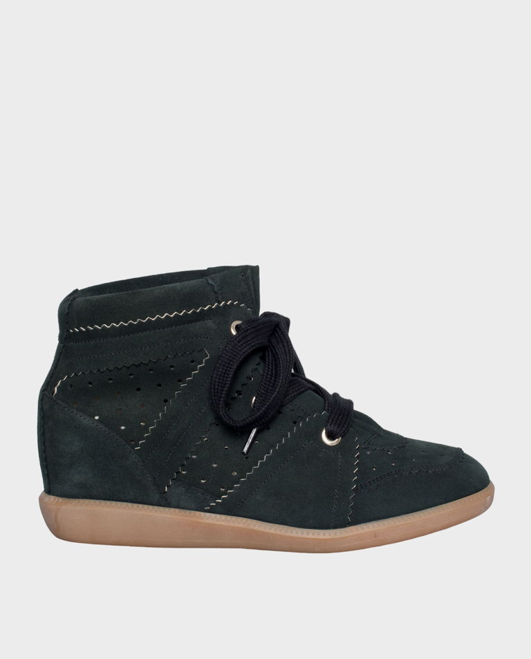 ISABEL MARANT Кросівки Bobby Faded Black з прихованою щиколоткою 5 см