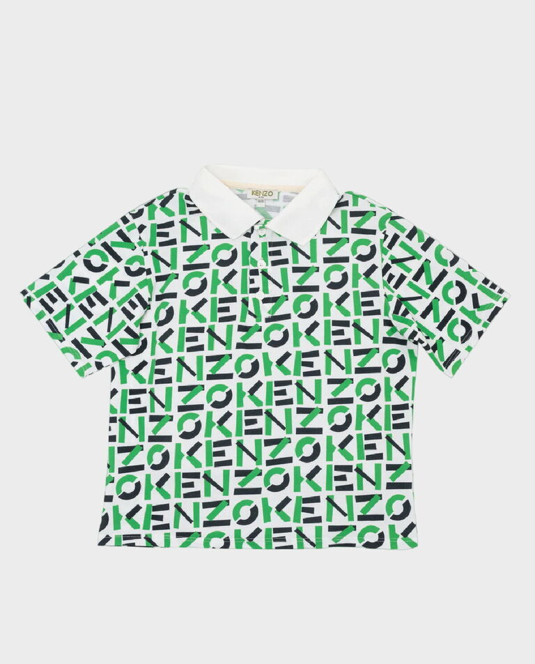 Футболка-поло с принтом логотипа KENZO KIDS 4-12 лет 