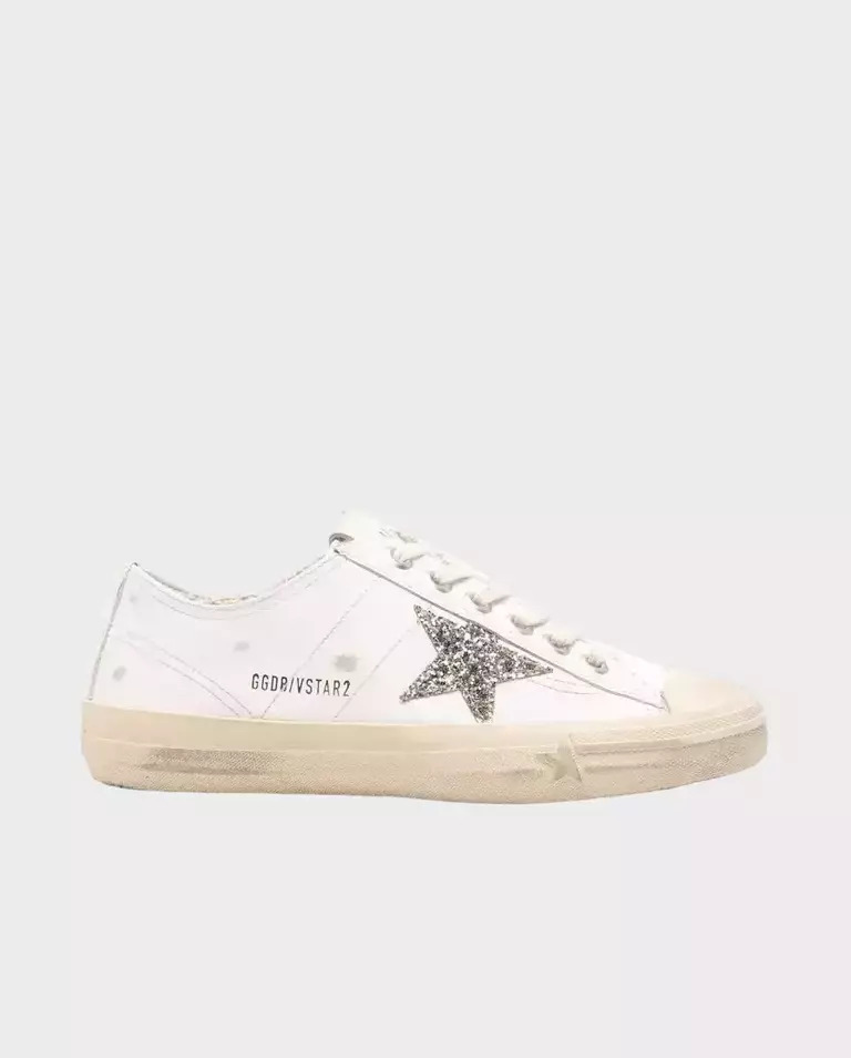 GOLDEN GOOSE Білі кросівки з блискучою зіркою