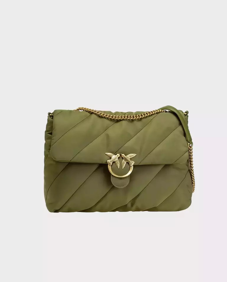 Сумочка PINKO Green Love Puff Extra Handbag