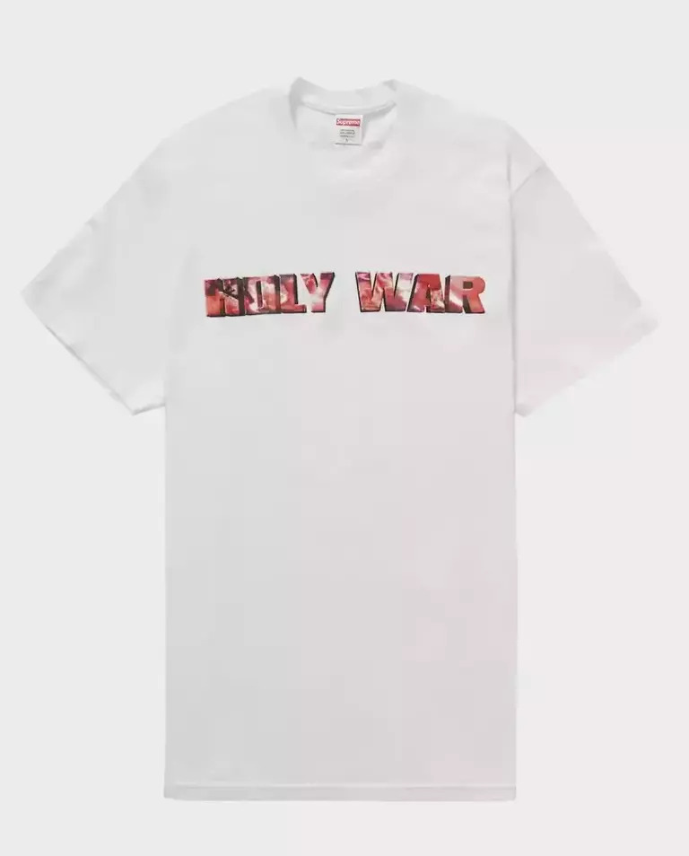 SUPREME White Holy War Tee Білий