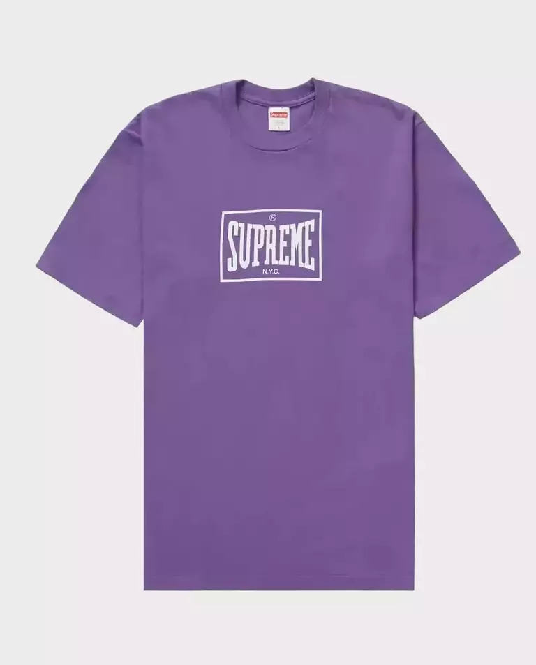 SUPREME Warm Up Tee фіолетовий