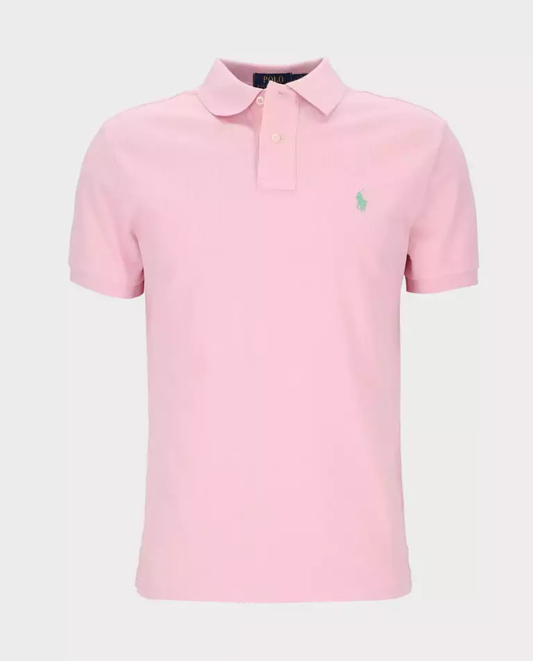 Рубашка-поло RALPH LAUREN Pink Custom Slim Fit 