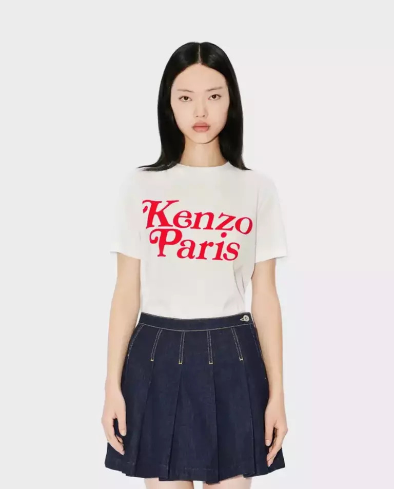 KENZO Біла футболка від Kenzo by Verdy