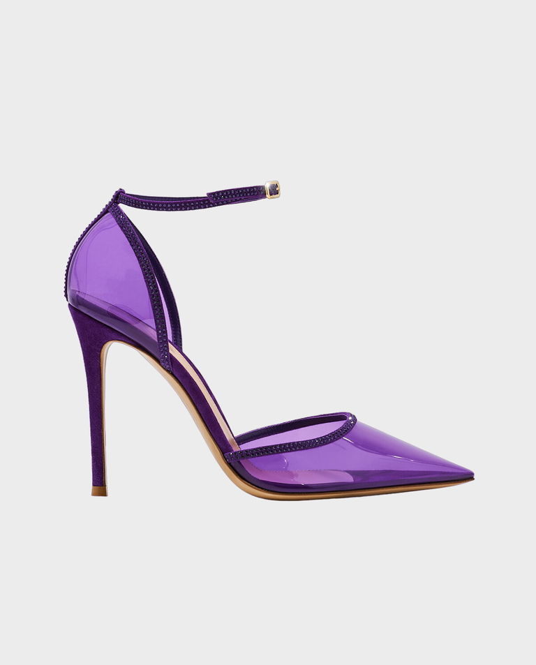 Шпильки GIANVITO ROSSI Purple Crystal Sabin  