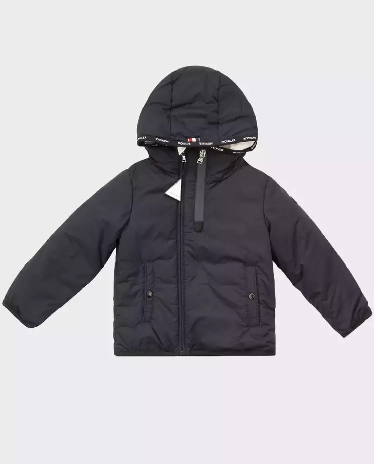 Пуховик з логотипом MONCLER KIDS 0-3 роки