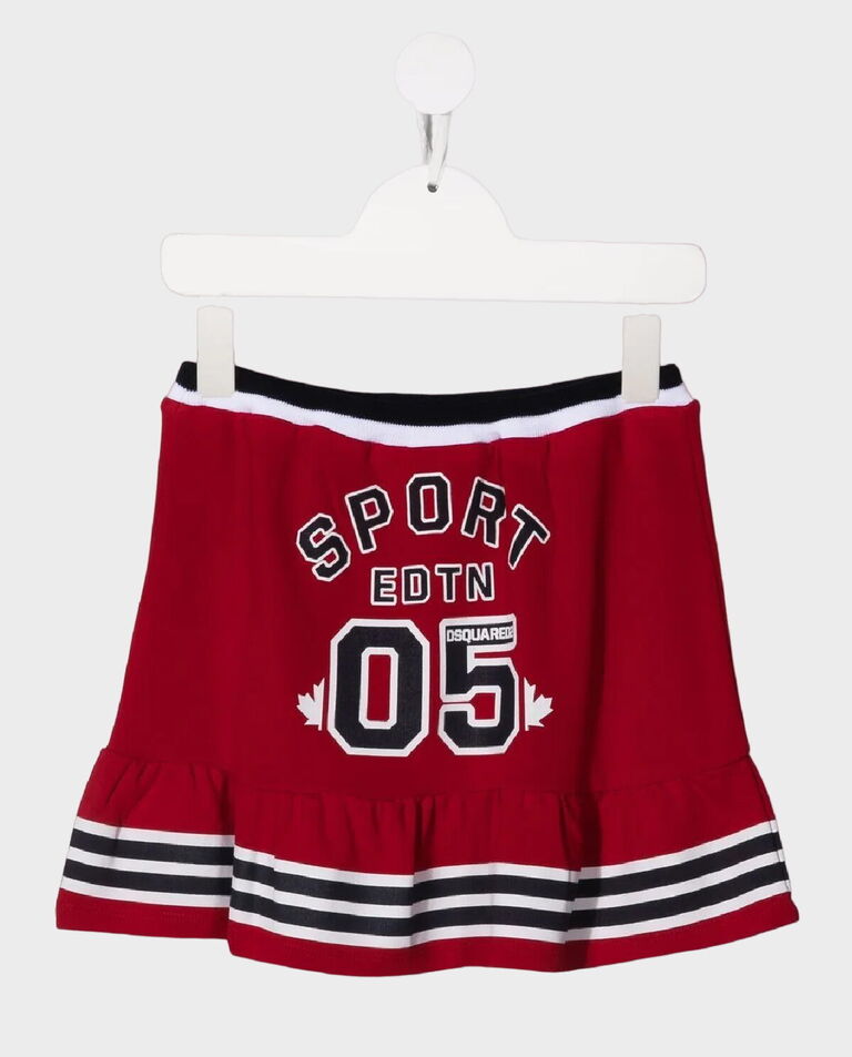 DSQUARED2 KIDS Красная юбка с высокой талией 4-12 лет 