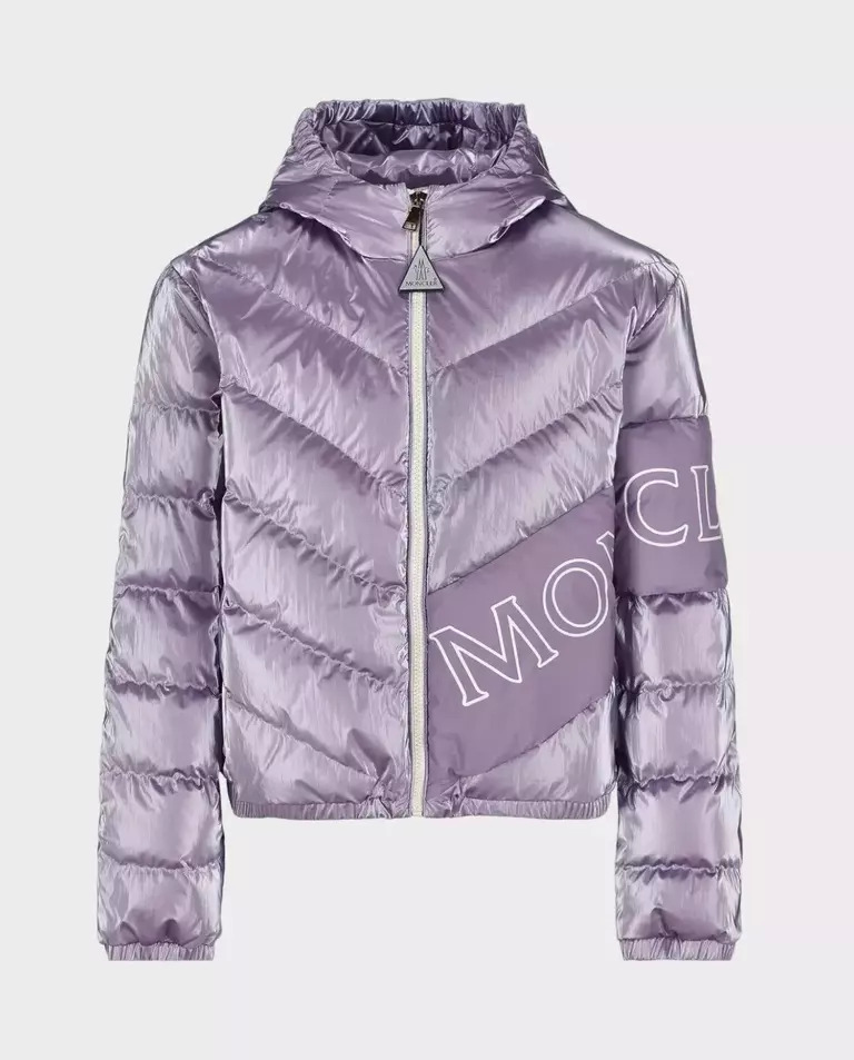 Фіолетовий пуховик MONCLER KIDS Vonnes 6-14 років