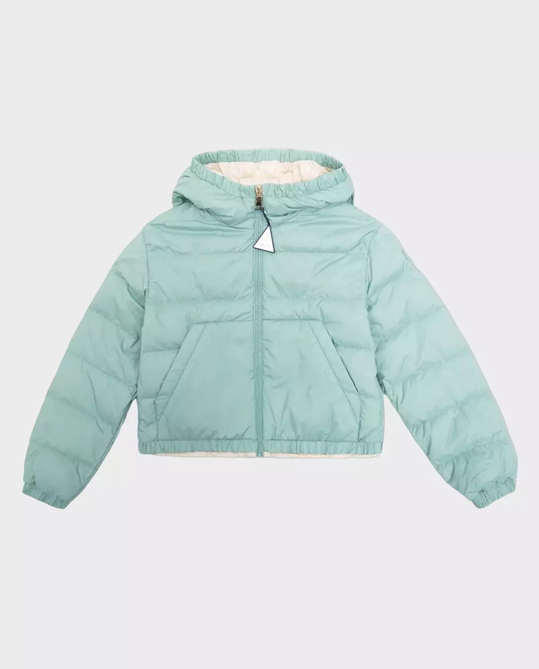 Зелена куртка MONCLER KIDS Mantas 8-12 років