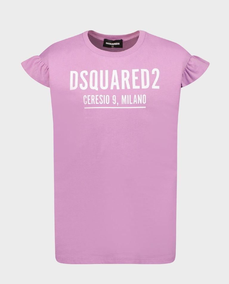 DSQUARED2 KIDS Рожева футболка з оборками 4-16 років