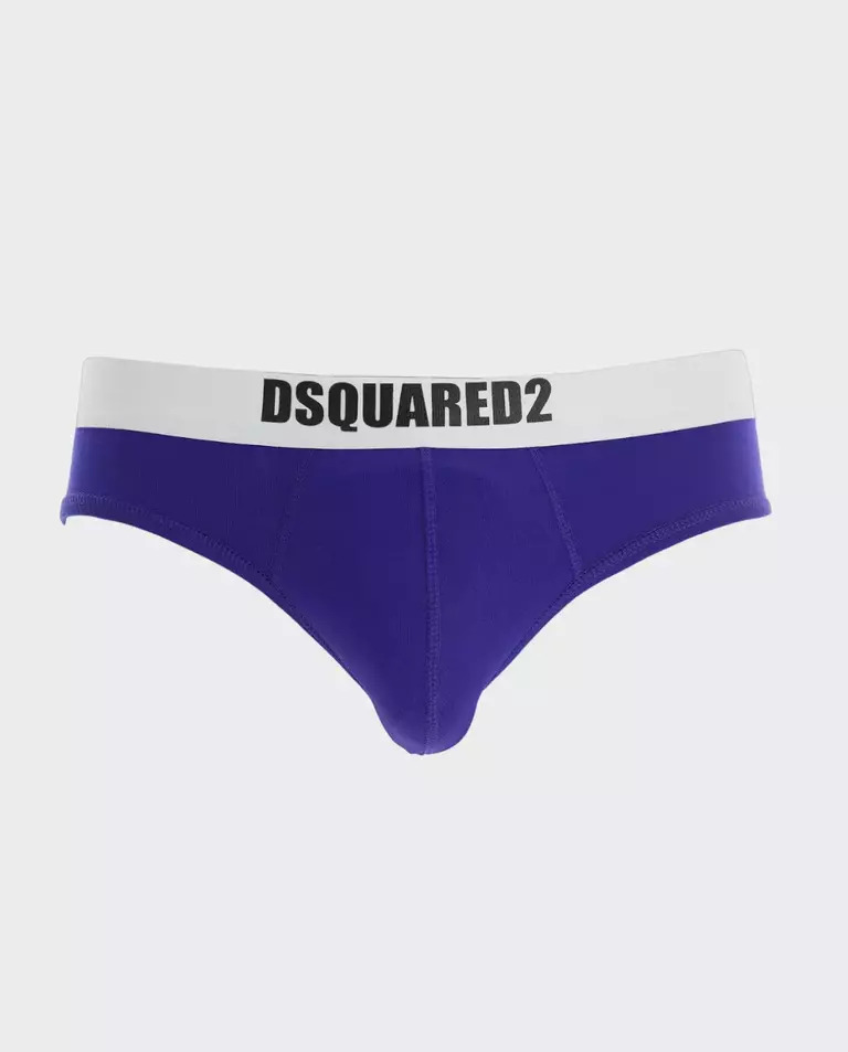 DSQUARED2 Синие трусы с логотипом 