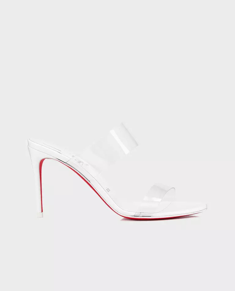 CHRISTIAN LOUBOUTIN Білі шльопанці Just Nothing