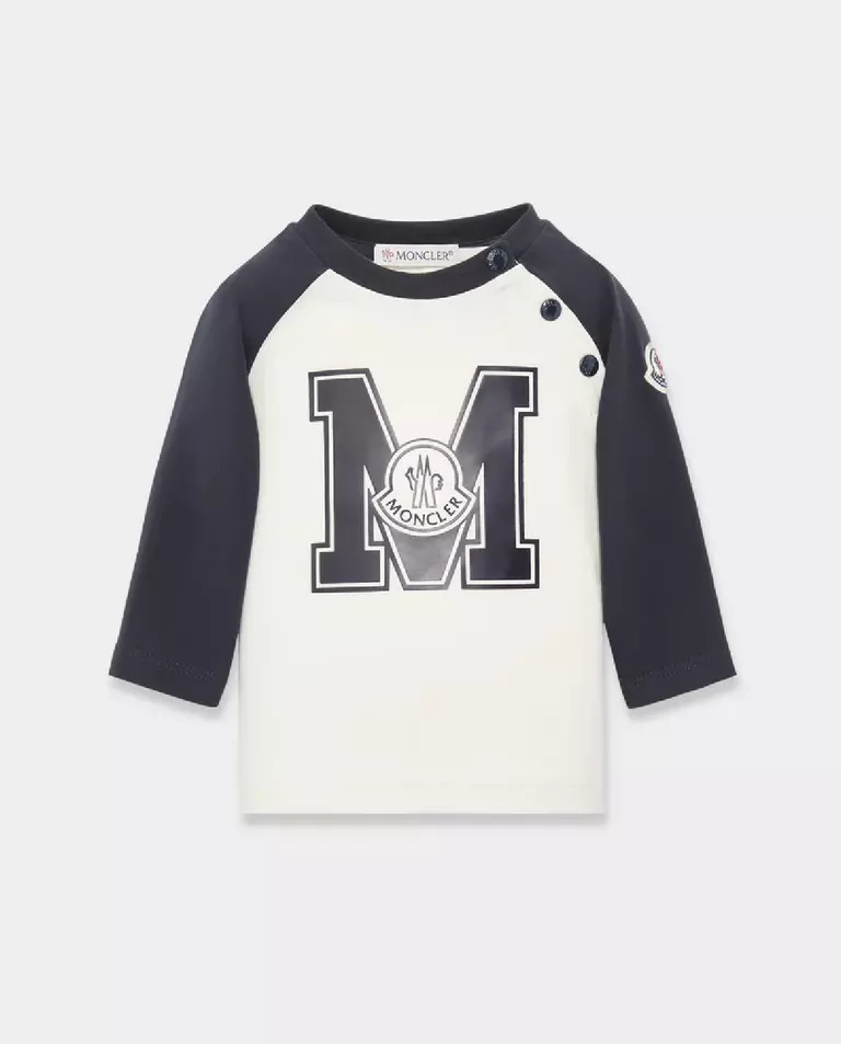 MONCLER KIDS Футболка з довгим рукавом і логотипом