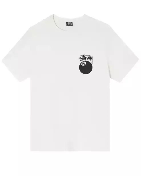 STUSSY Футболка Stussy 8 Ball Pigment Dyed Tee Natural