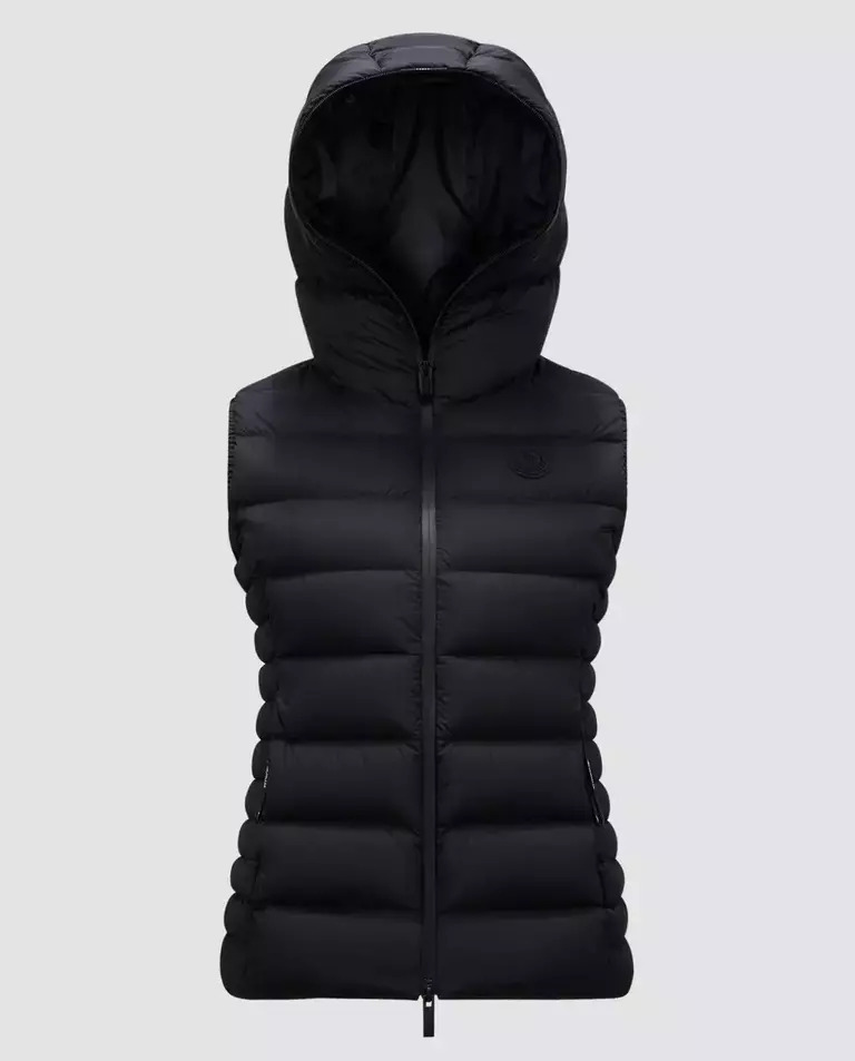 MONCLER Чорна пухова жилетка MONCLER