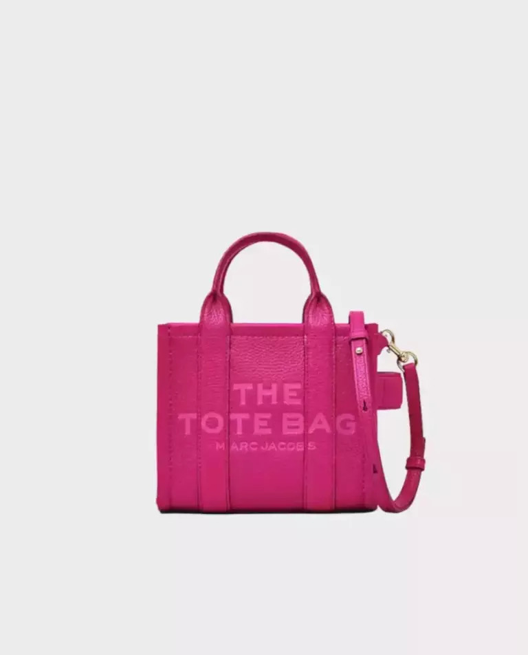 MARC JACOBS Рожева сумочка The Leather Crossbody Tote