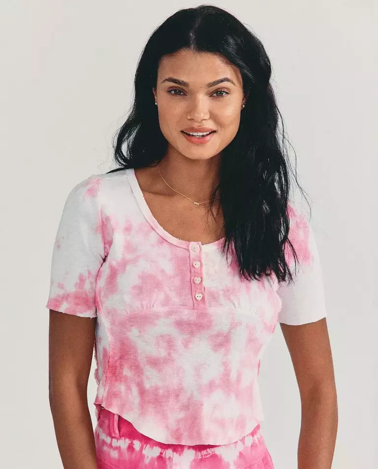 LOVE SHACK FANCY Футболка Tie Dye Aeris 