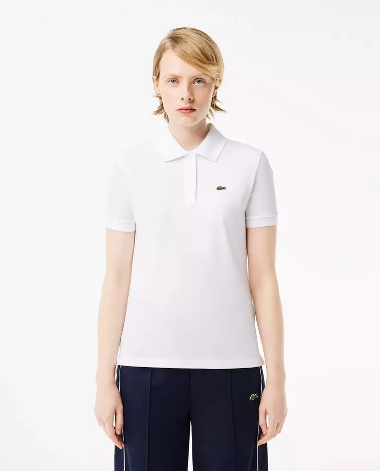 LACOSTE Біла сорочка-поло Regular fit