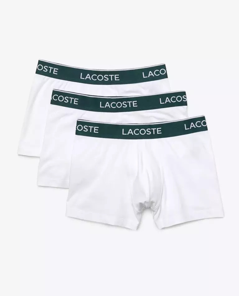 LACOSTE Білі труси-боксери 3 шт.