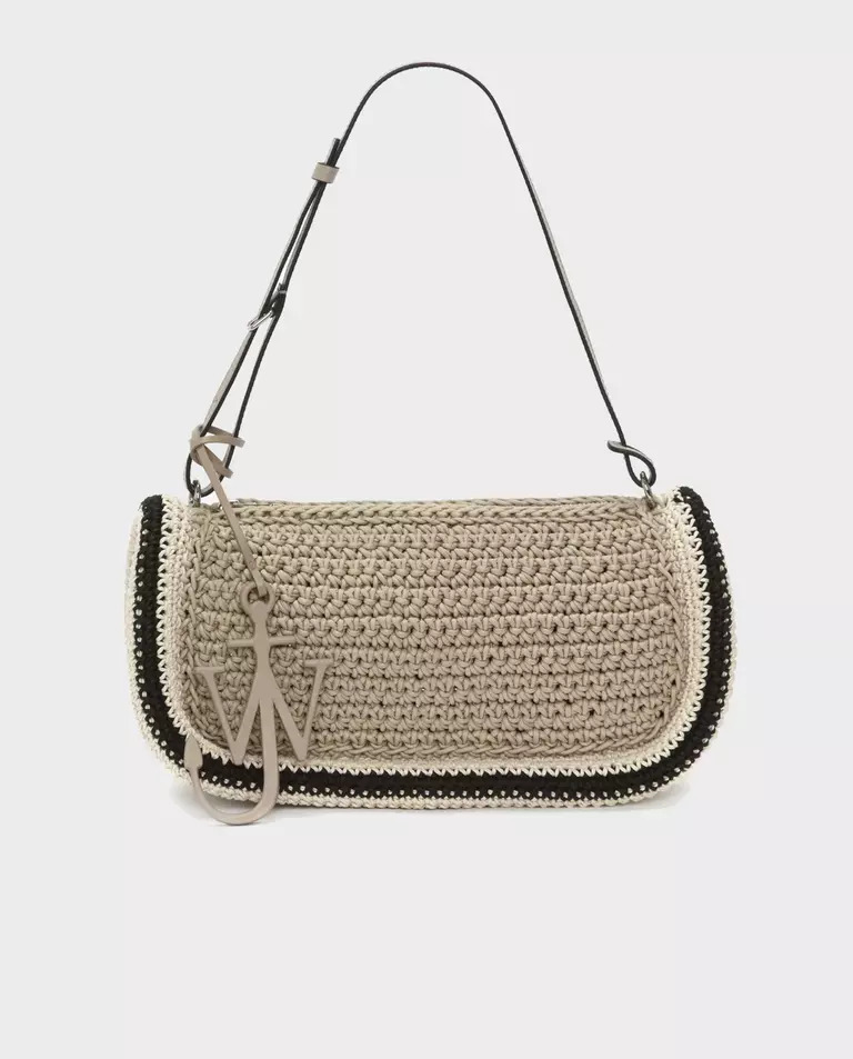 JW ANDERSON Бежева сумка Bumper-15 Crochet Shoulder Bag