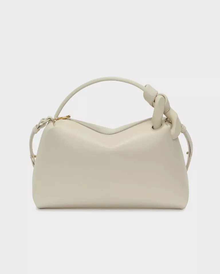 JW ANDERSON Бежева шкіряна сумка JWA Corner Bag