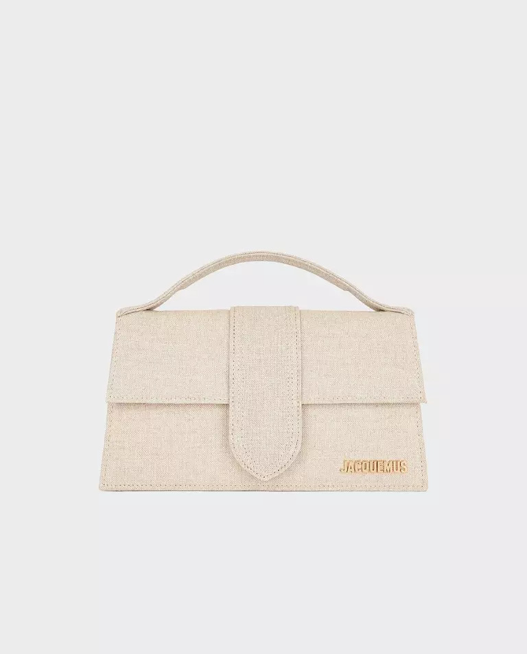 JACQUEMUS Бежевая сумочка Le Grand Bambino 