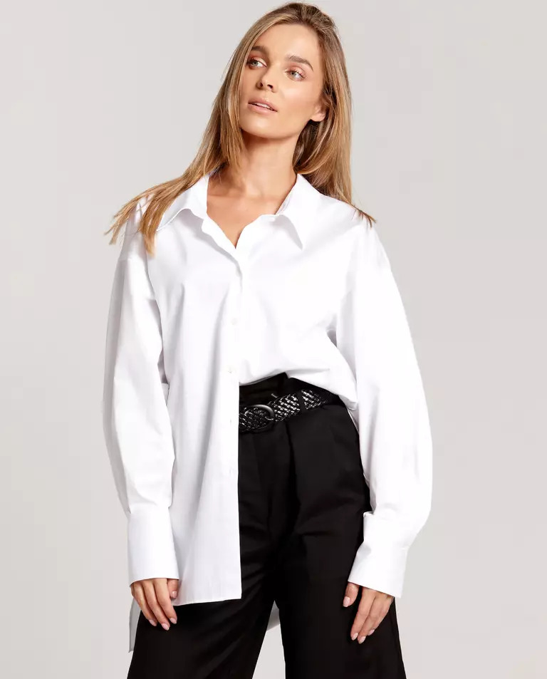 ONE SHIRT Біла сорочка oversize Chic Carrie