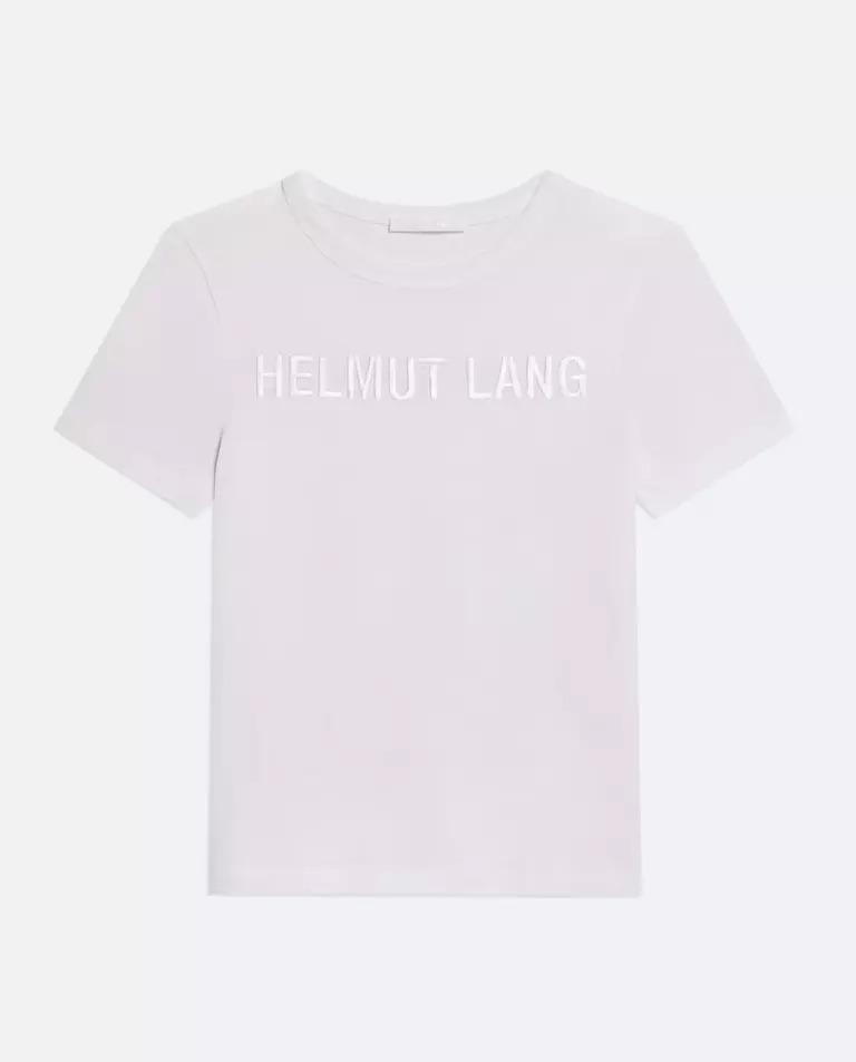 HELMUT LANG Біла футболка з логотипом