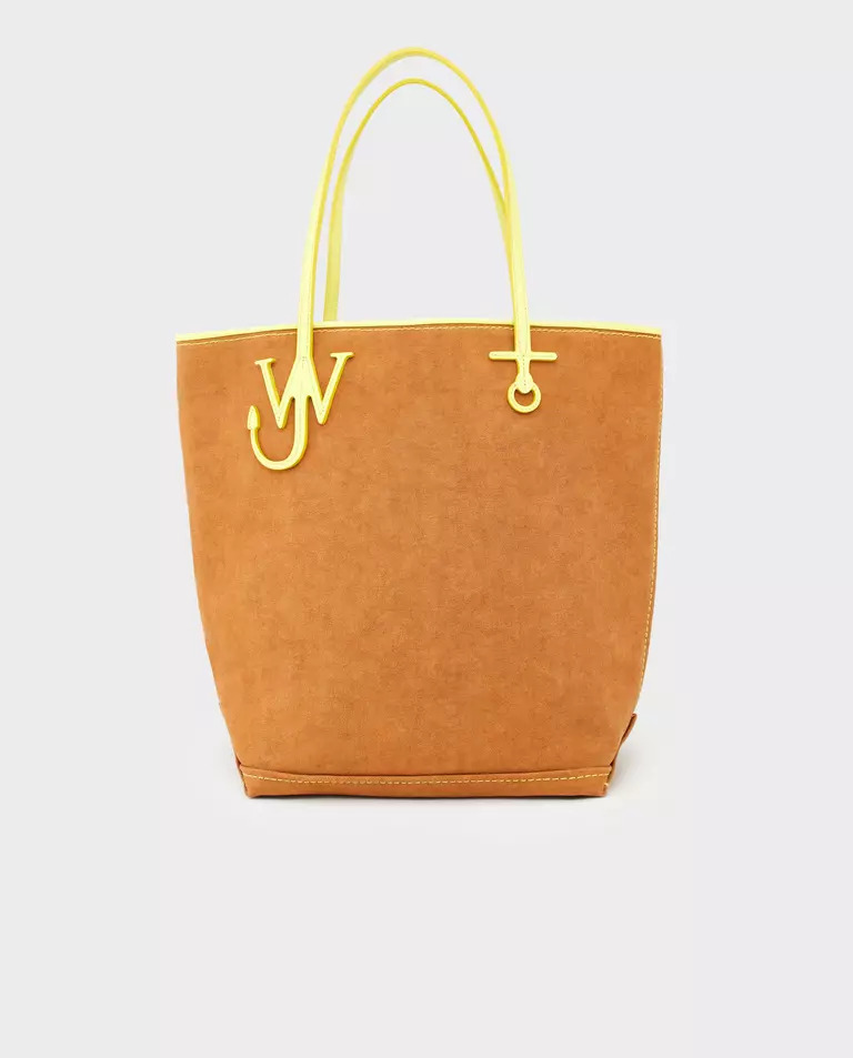 JW ANDERSON Коричнева сумка з логотипом Tall Anchore tote