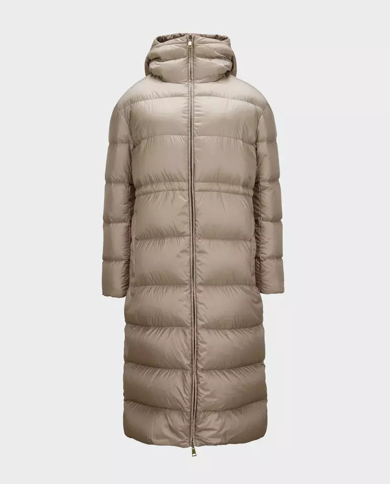 Коричневе двостороннє пальто MONCLER