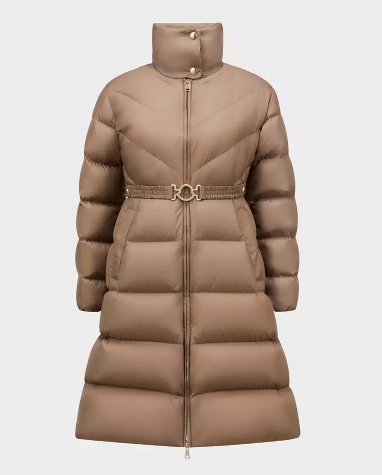 MONCLER Коричневий пуховик