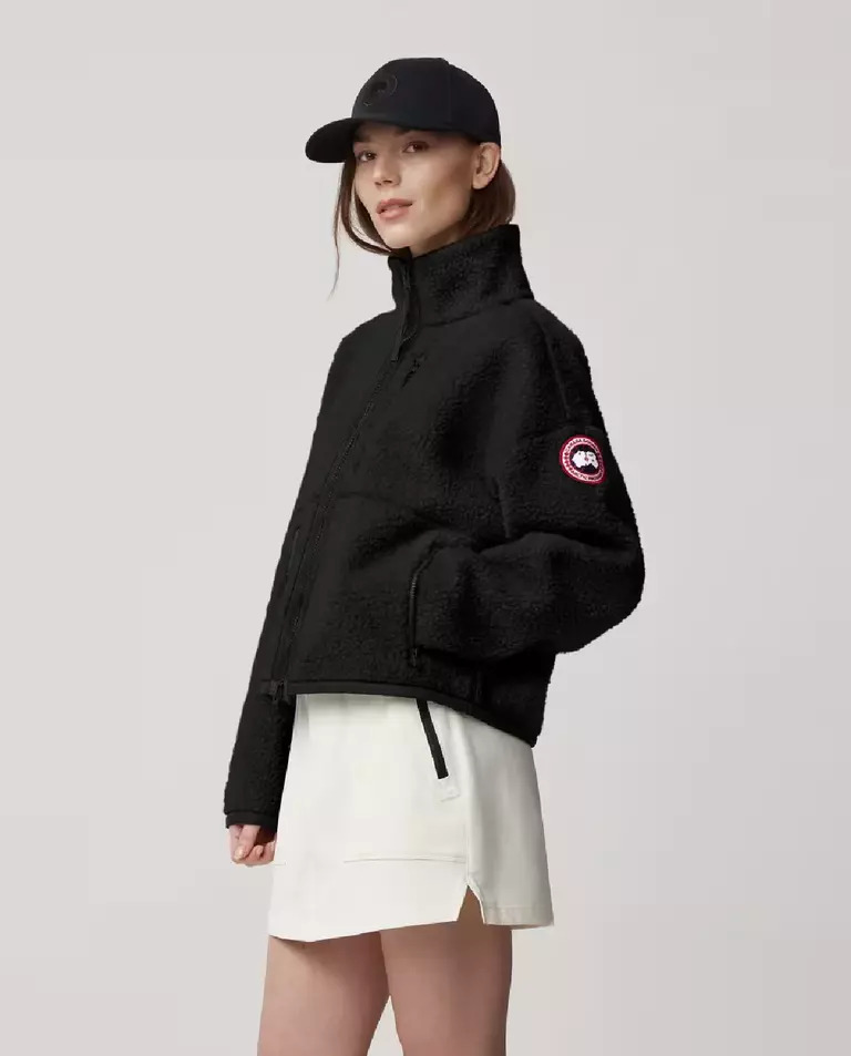 CANADA GOOSE Чорна флісова куртка Simcoe