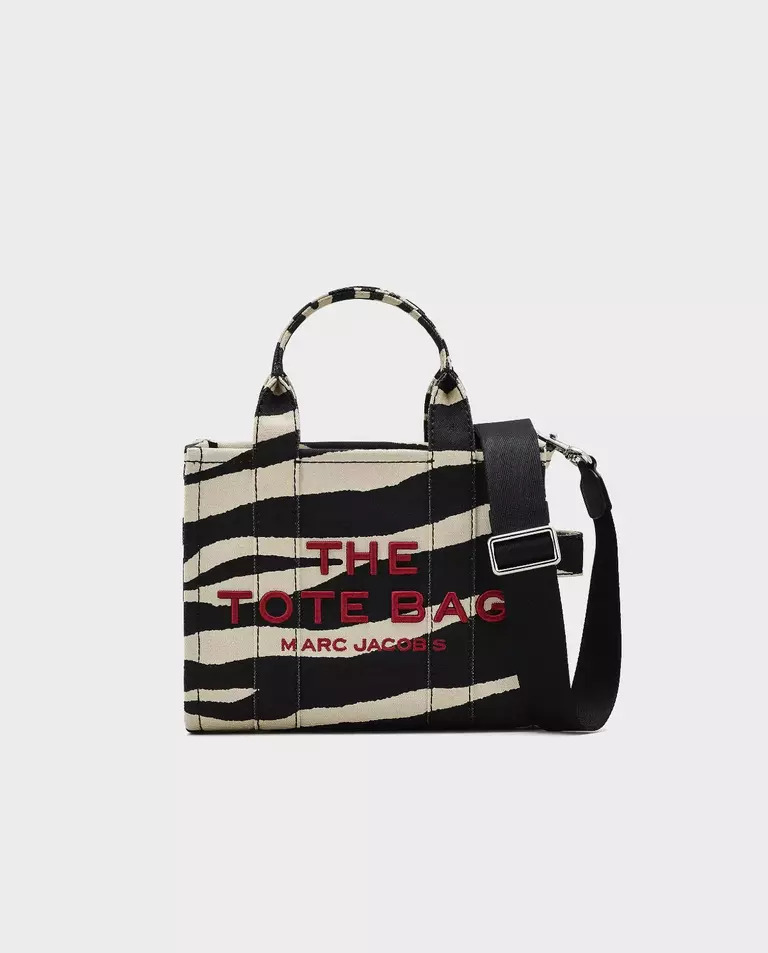 MARC JACOBS Чорно-біла сумка Tote Bag Small