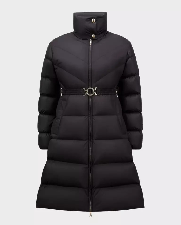 Чорний пуховик MONCLER