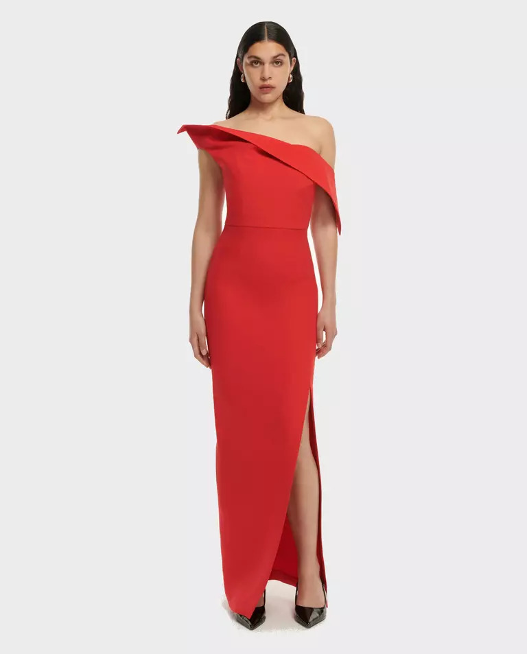 ROLAND MOURET She is Sundayасиметрична сукня