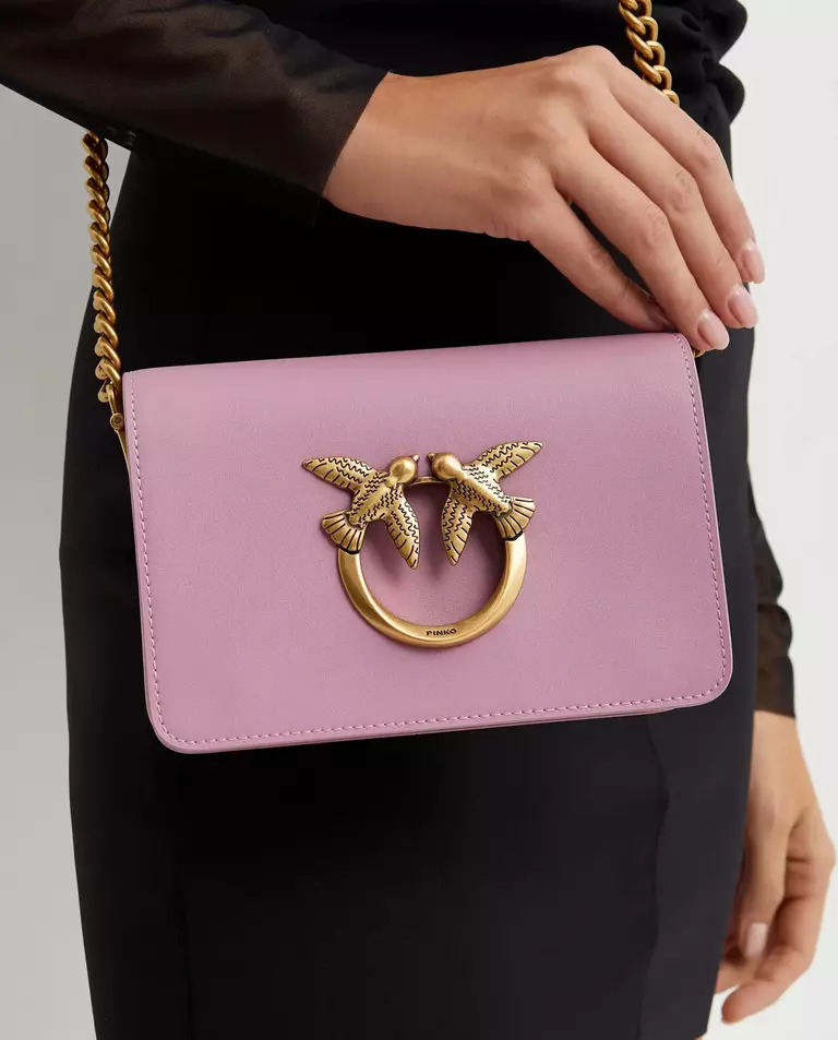 PINKO Pink Love Mini Click Simply Handbag 