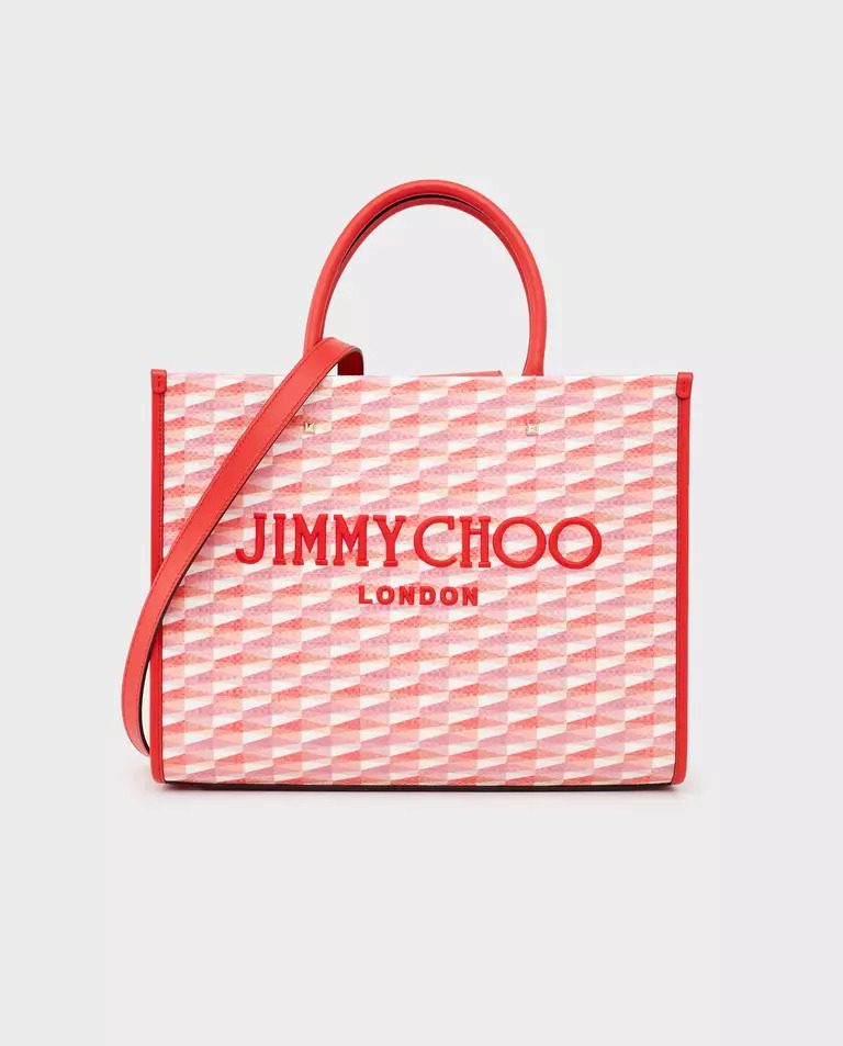 JIMMY CHOO Різнобарвна сумка Avenue Medium з логотипом