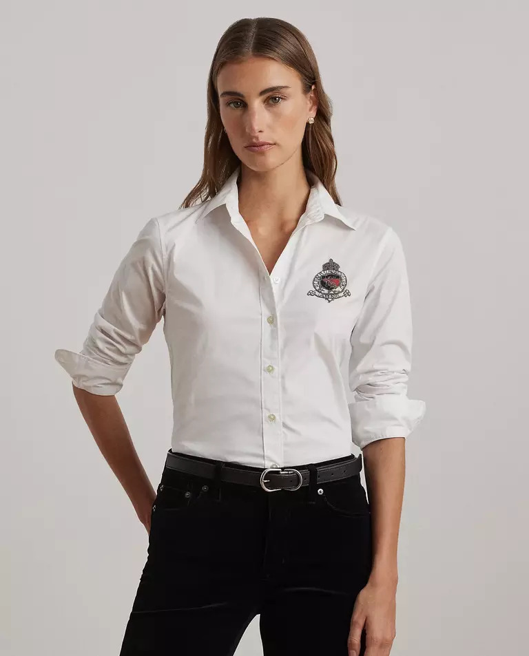 LAUREN BY RALPH LAUREN Біла сорочка класичної посадки