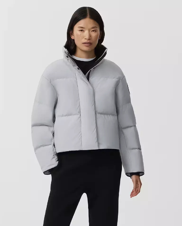 CANADA GOOSE Срібна пухова куртка Grandview