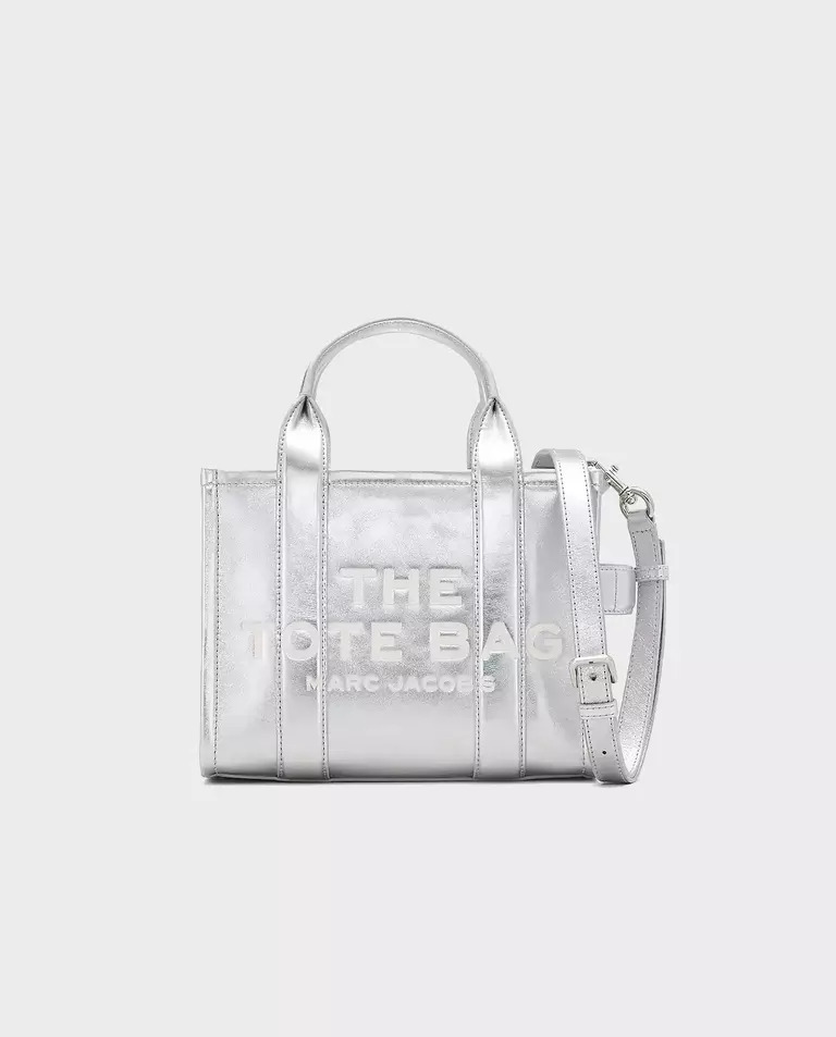 MARC JACOBS Сумка The Metallic Leather Small Tote