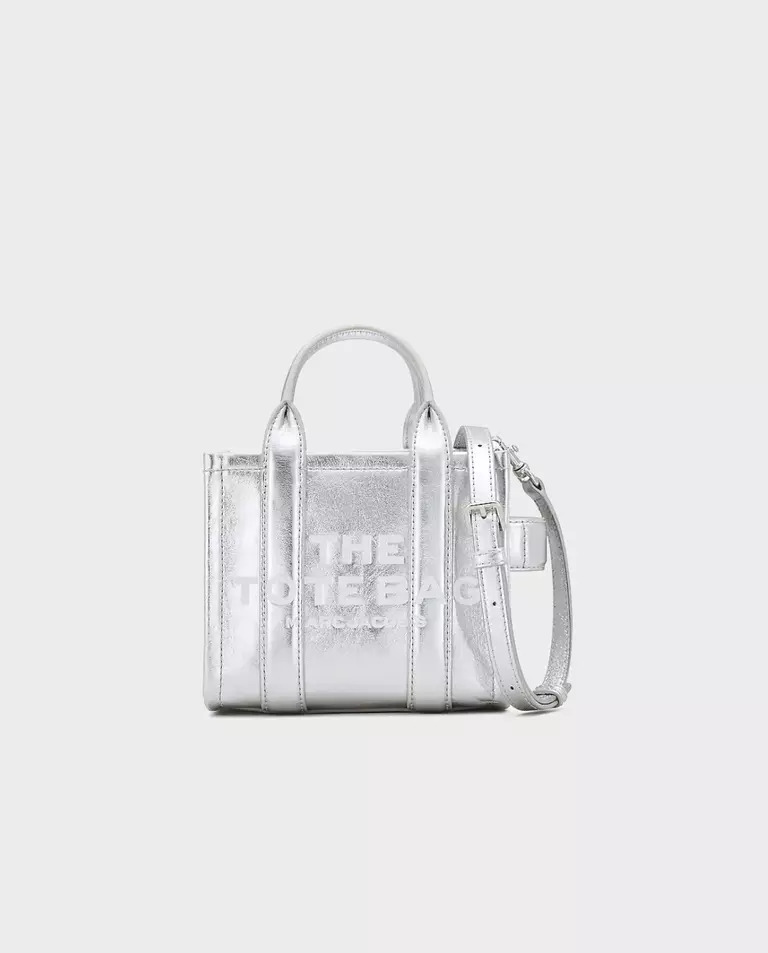 MARC JACOBS Сумочка The Metallic Leather Crossbody Tote