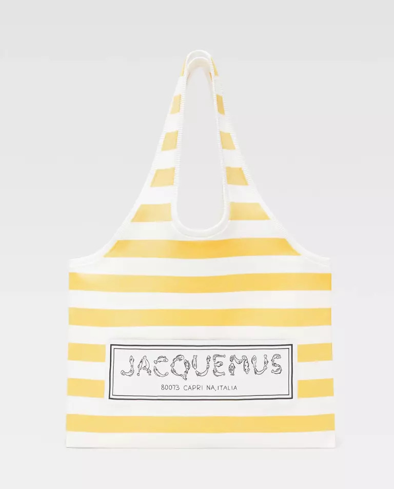 JACQUEMUS Сумка з жовтими смужками Marcel