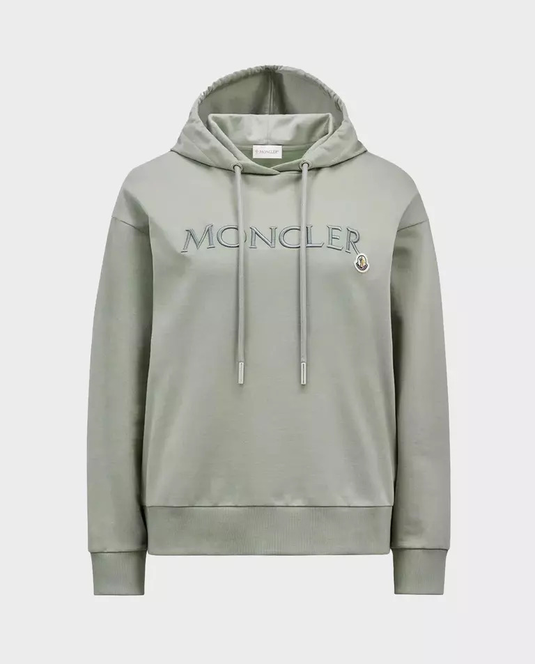 MONCLER Зелена толстовка з логотипом