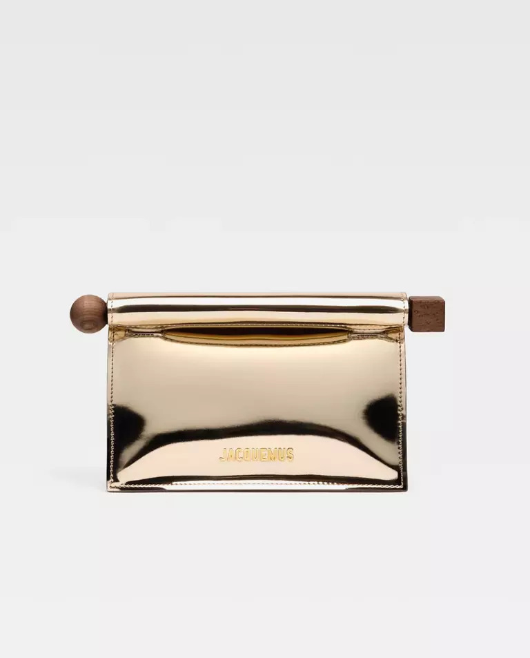 Золотий клатч JACQUEMUS Small Rond Carre