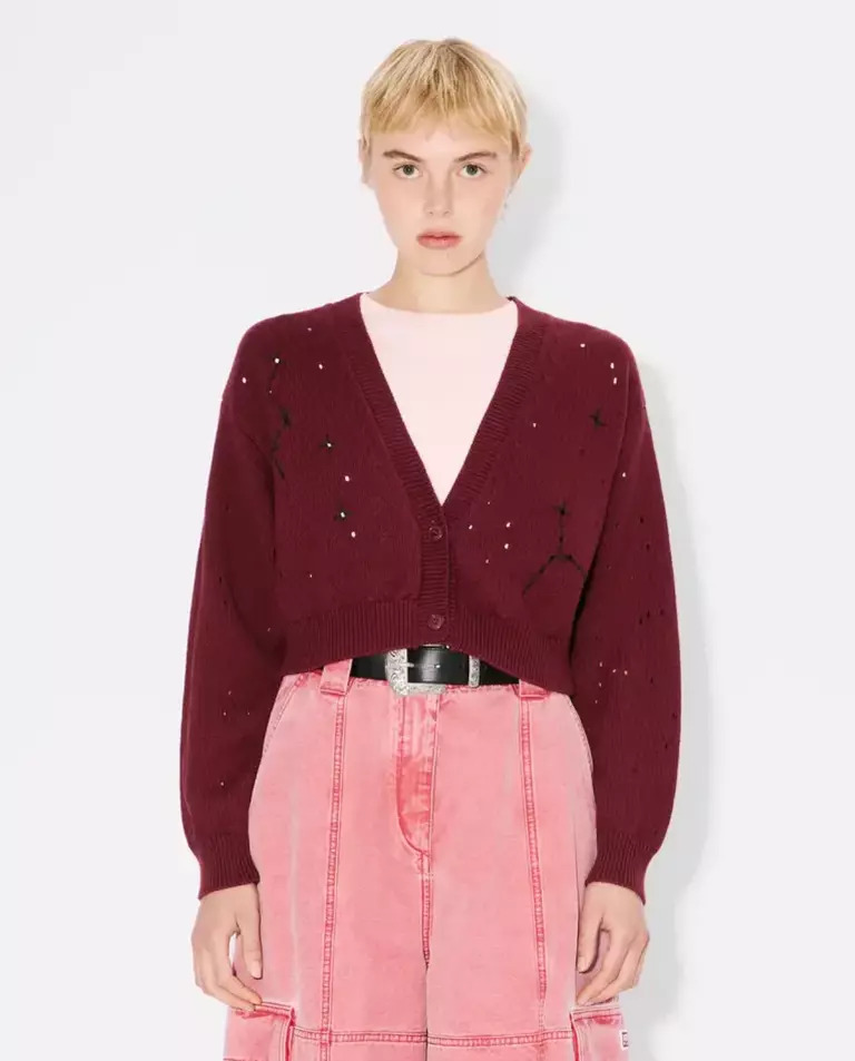 Кардиган KENZO Maroon Kenzo Constellation