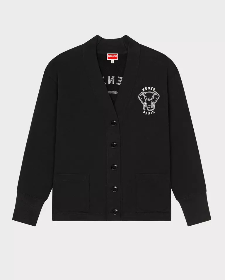 KENZO Черный кардиган Varsity Jungle 