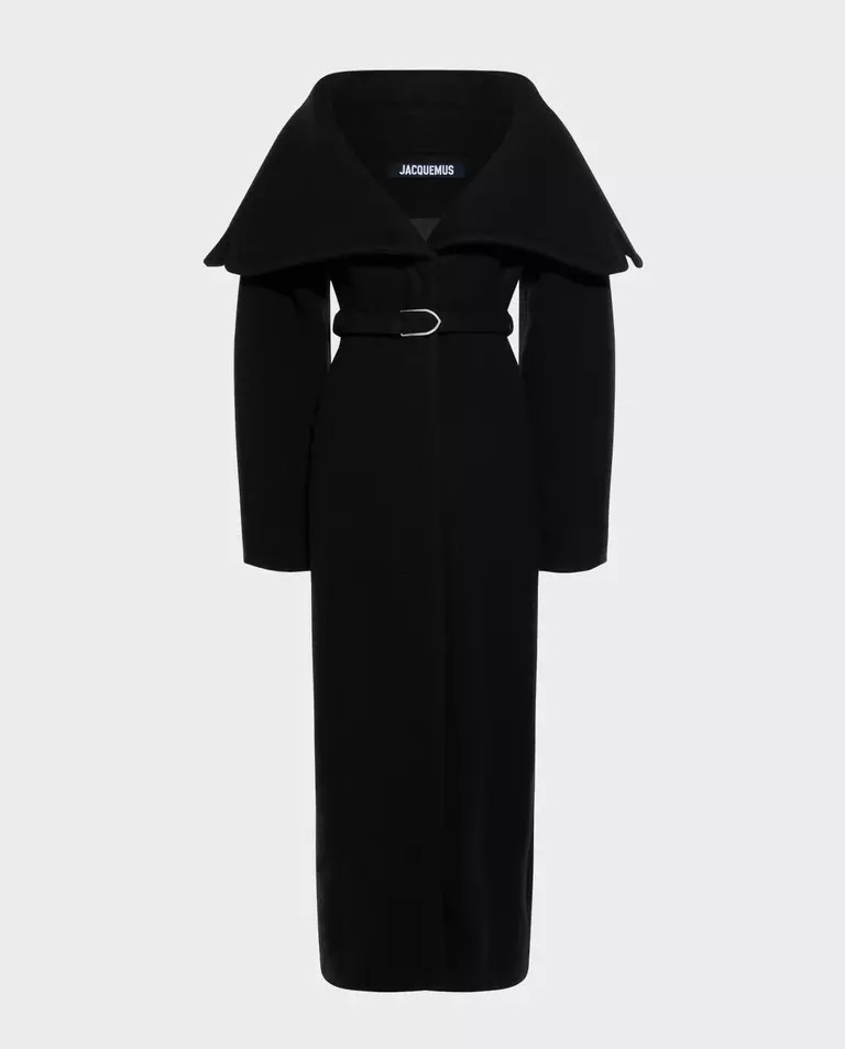 Пальто JACQUEMUS Black Caruso