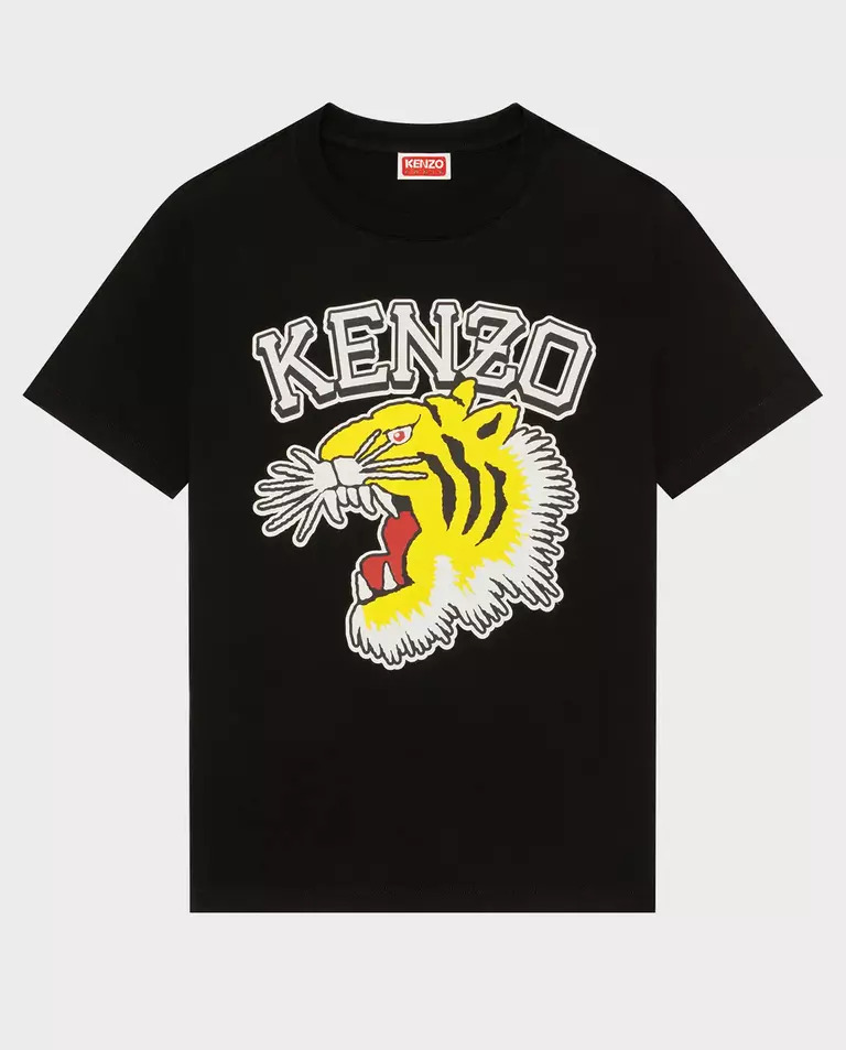 Футболка з принтом KENZO Black Varsity Jungle