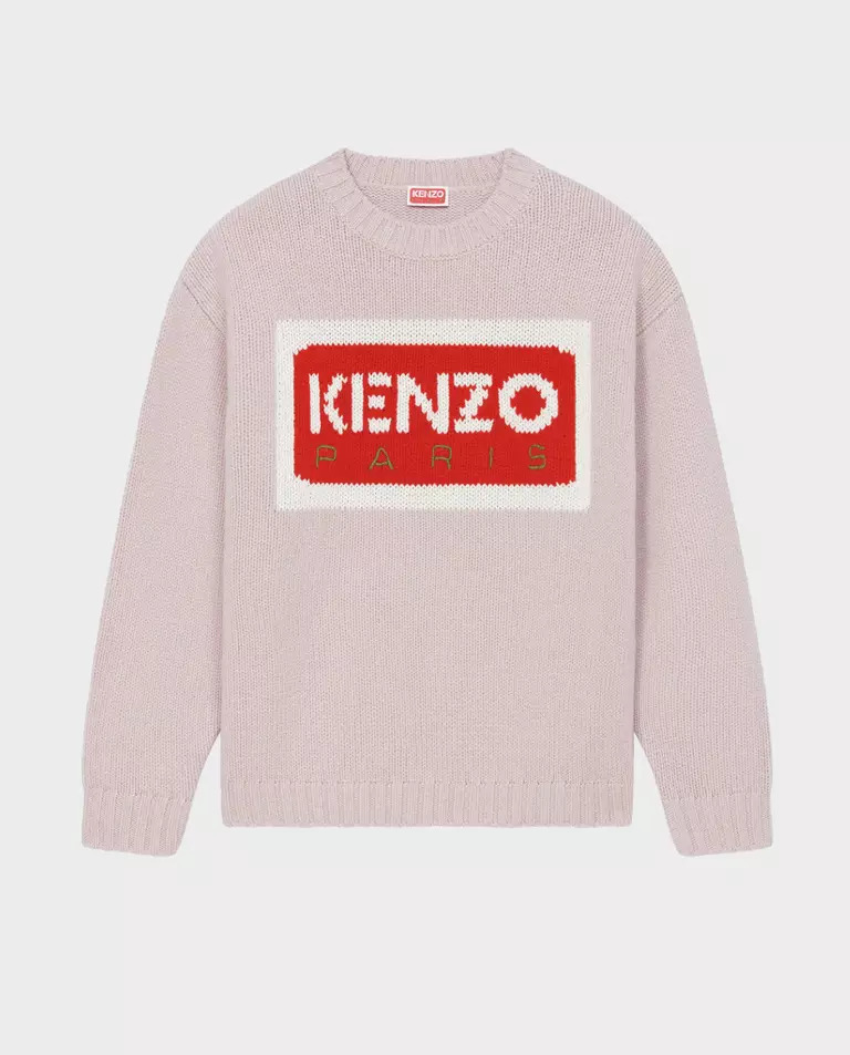 Розовый шерстяной джемпер KENZO 