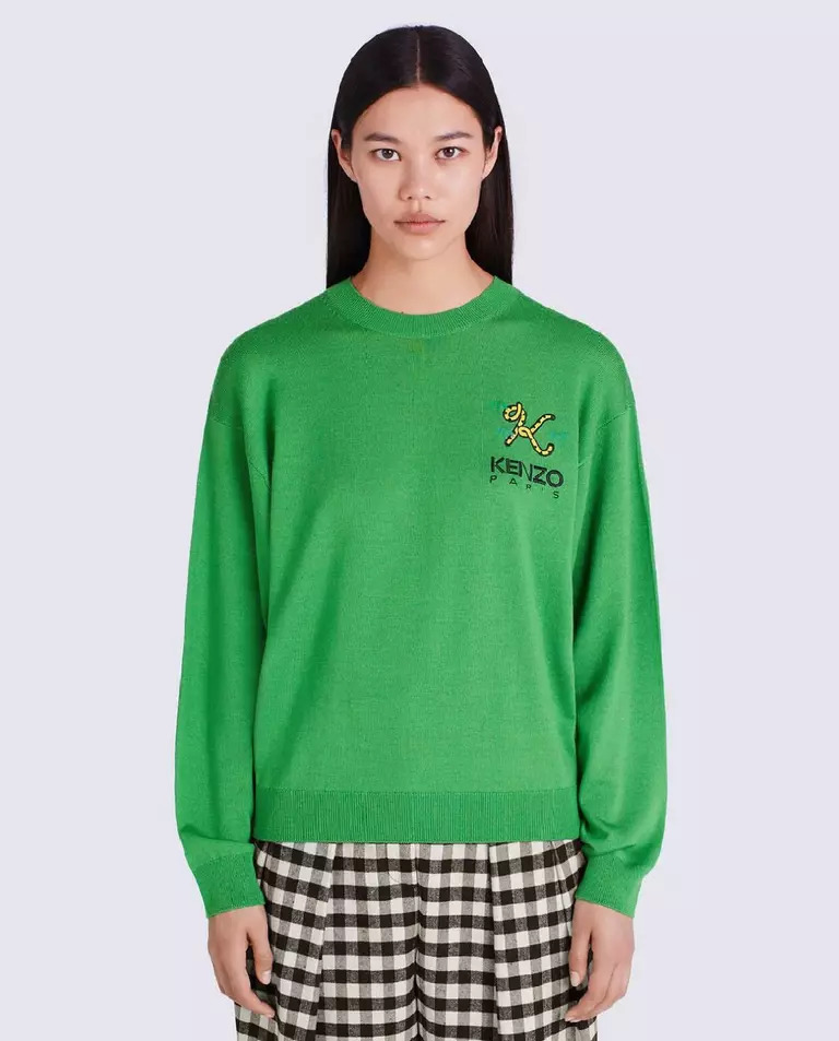 Светр з вовни з тигровим хвостом KENZO K